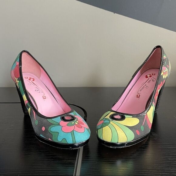 Poetic Licence Doll Face Colorful Fabric Upper With Leather Heel, 10 - Picture 4 of 16